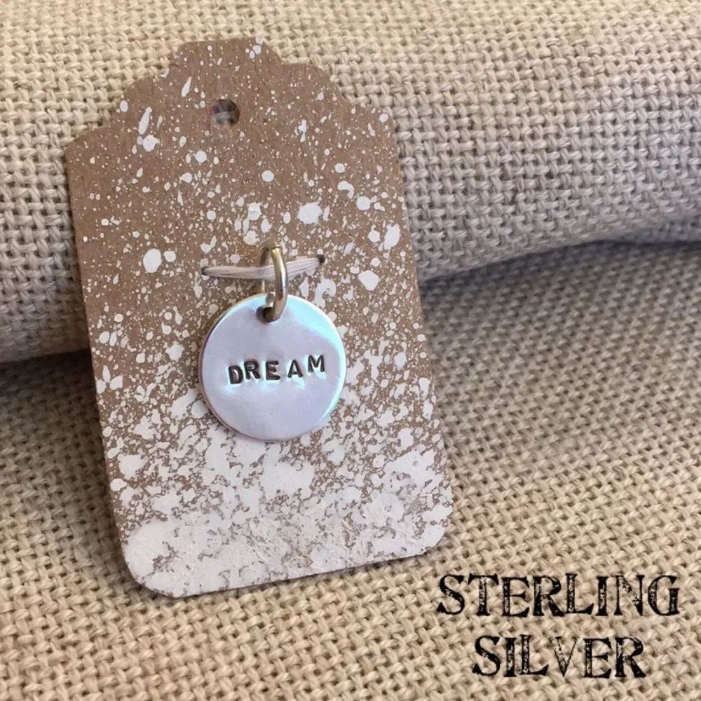 Sterling Silver Round Dream Charm Pendant L Wilkes